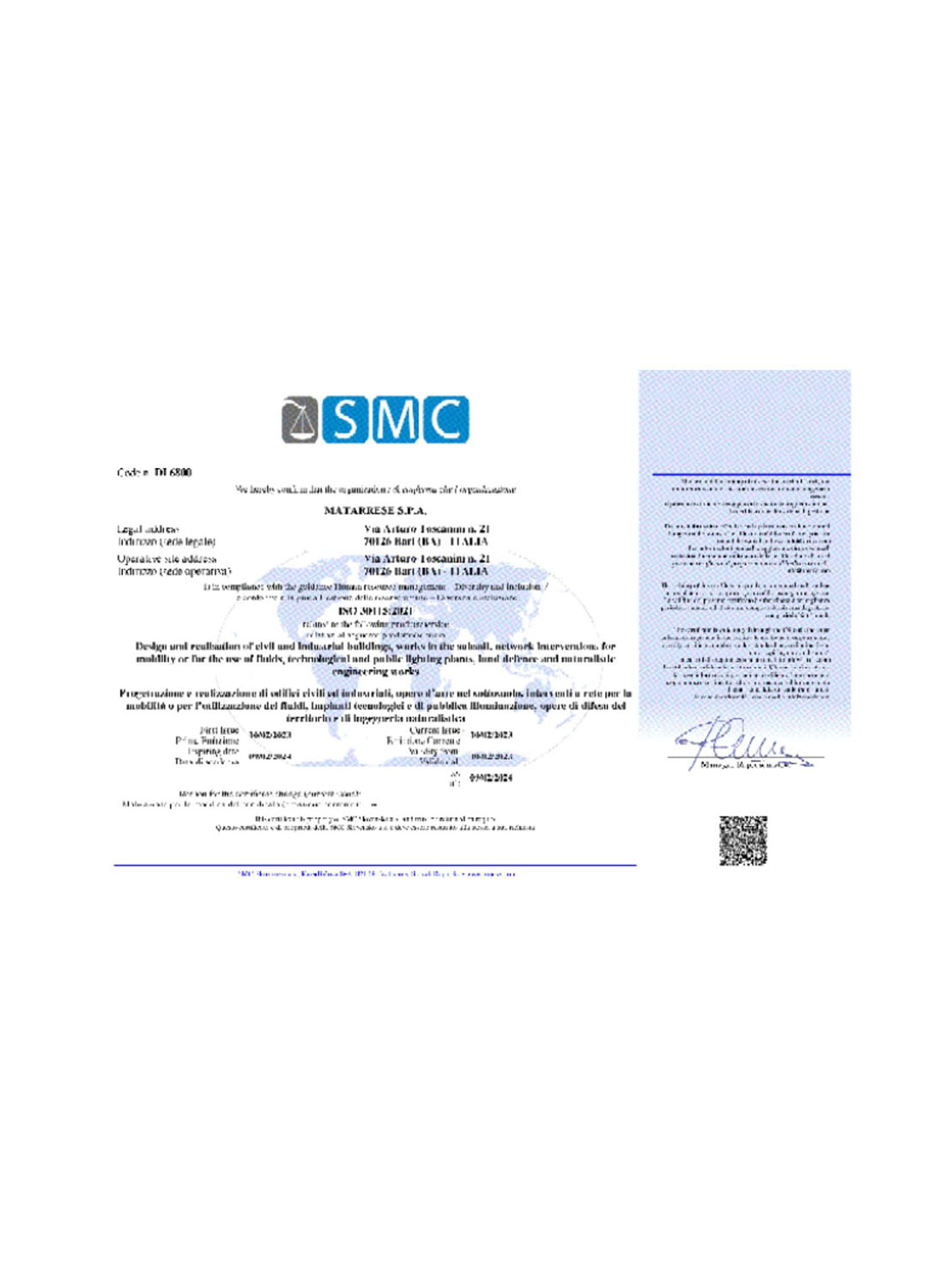 Certificazione ISO 30415