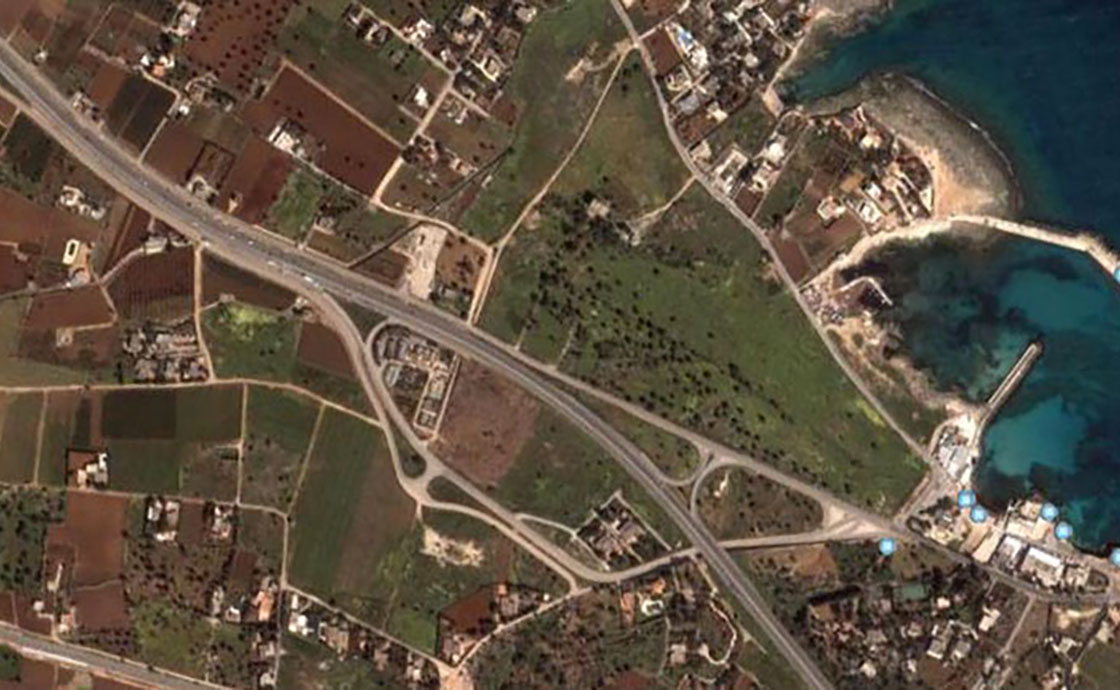 Panoramica dall'alto dello svincolo Polignano sud