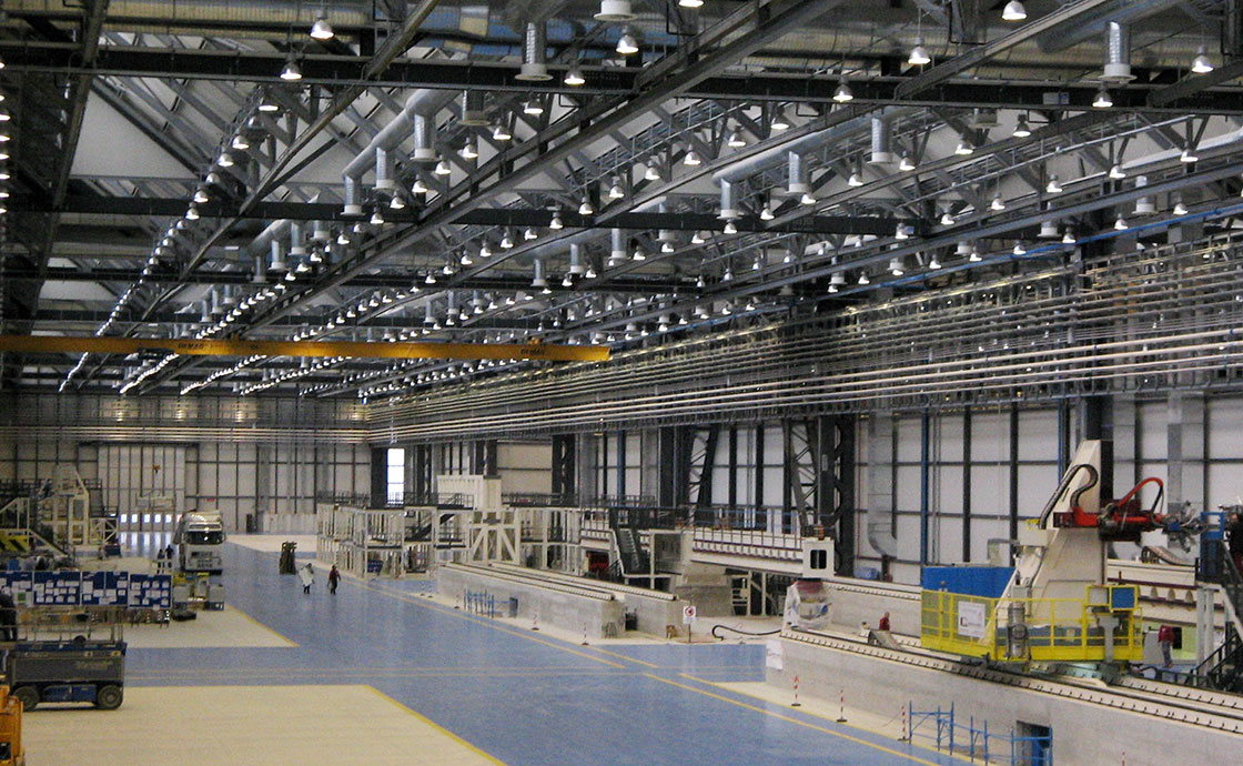 Sede Alenia Aermacchi Aeronautica Grottaglie interni