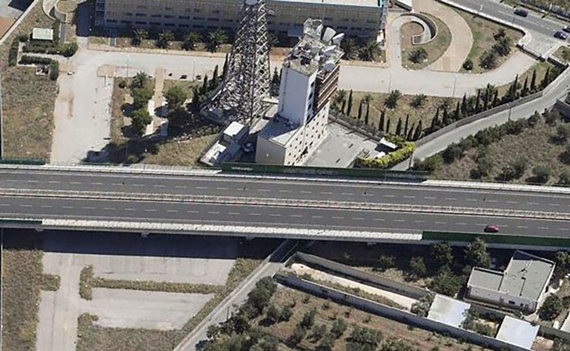 Strada Asse Nord Sud vista dall'alto