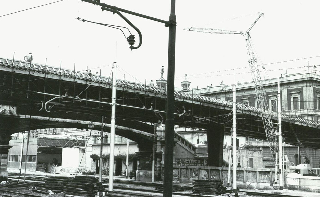 Foto storica cavalcavia corso Cavour Bari