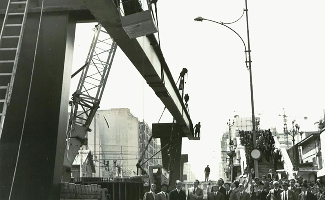 Foto storica cavalcavia corso Cavour Bari