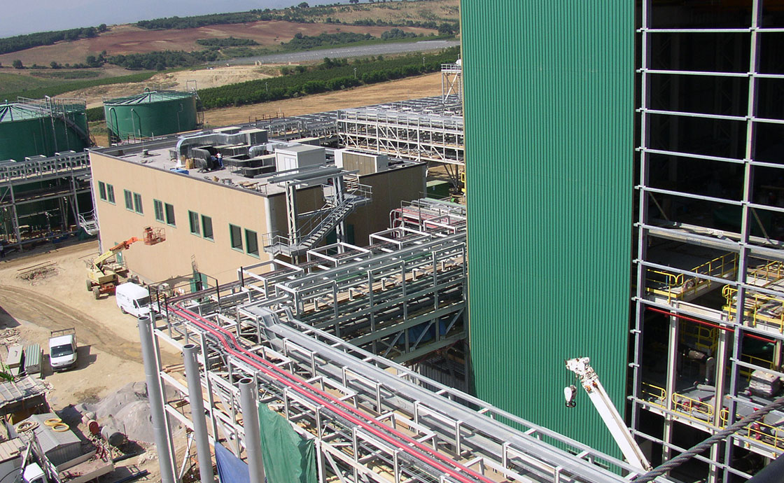 Centrale Termoelettrica di Altomonte dettagli cantiere