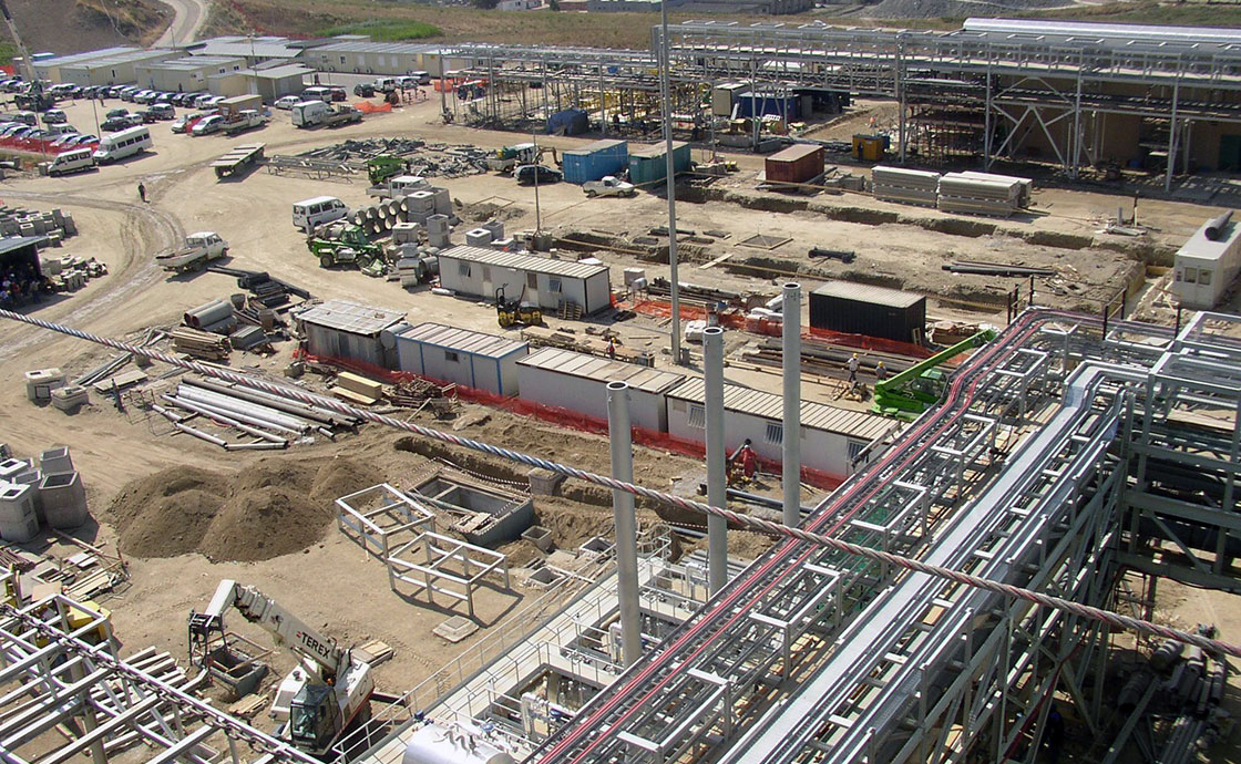 Centrale Termoelettrica di Altomonte cantiere
