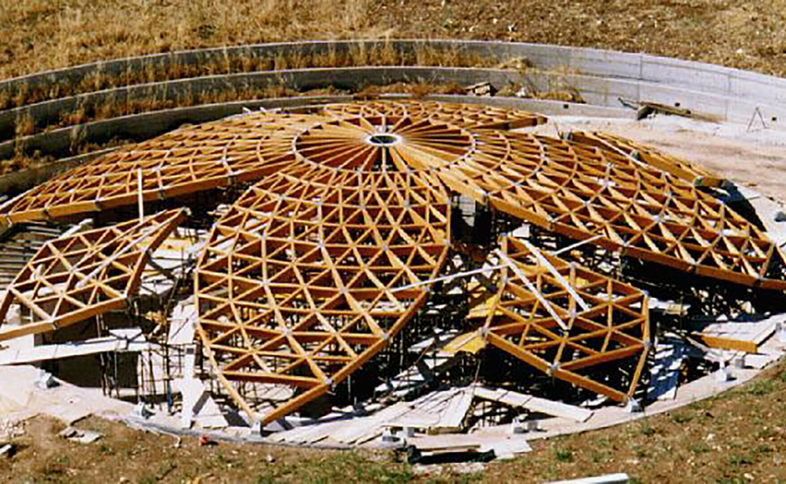 Chiesa S. Salvatore a Loseto vista dall'alto