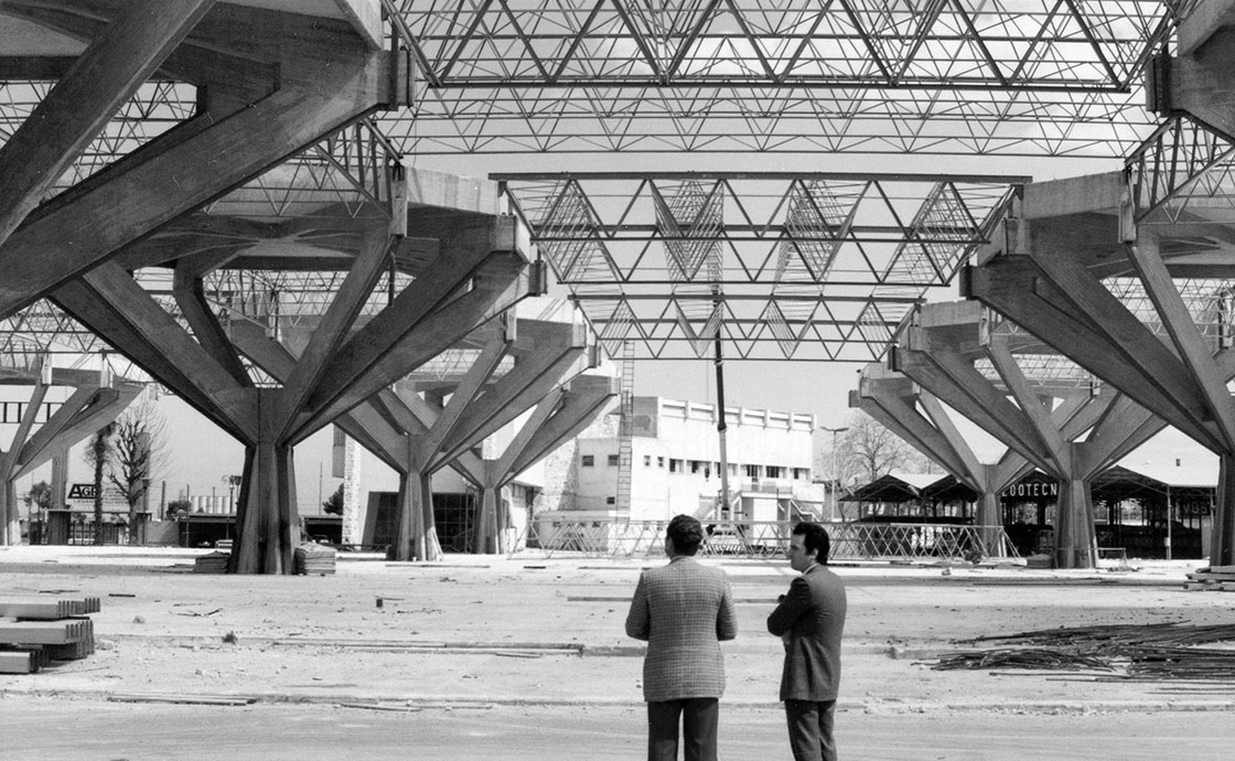 Immagine d'epoca sopralluogo Fiera del Levante Bari