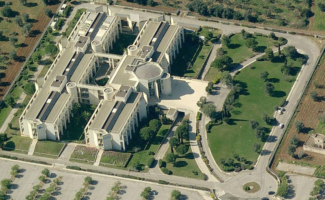 Stabilimento Olivetti a Bitritto vista dall'alto