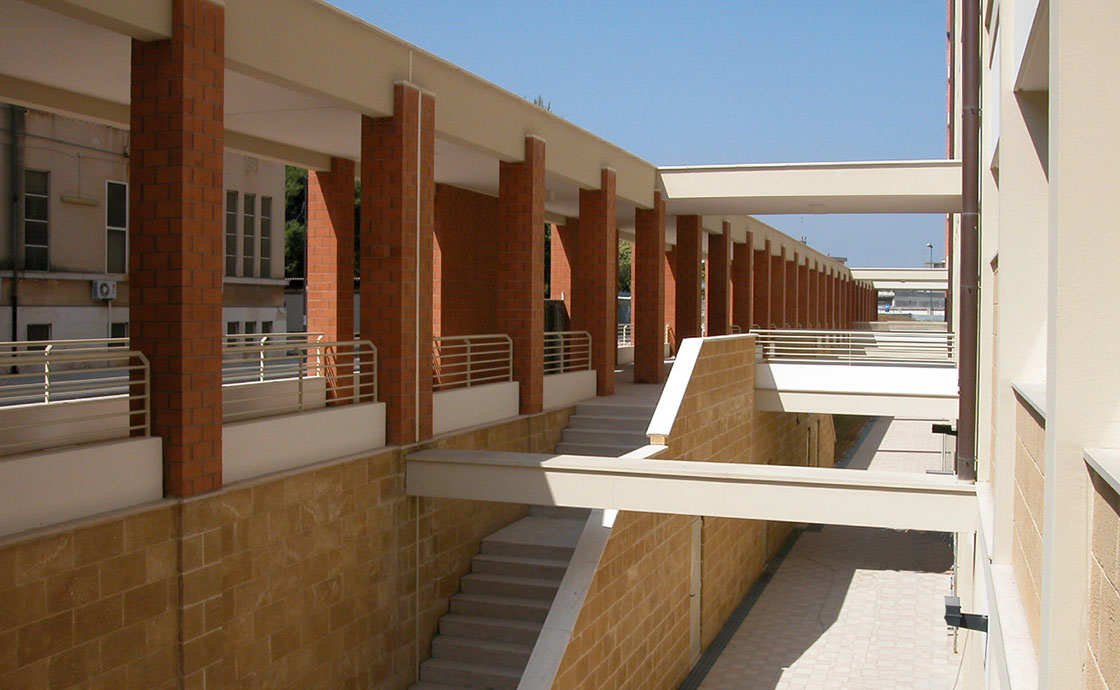 Vista dettagli esterni Asclepios Bari