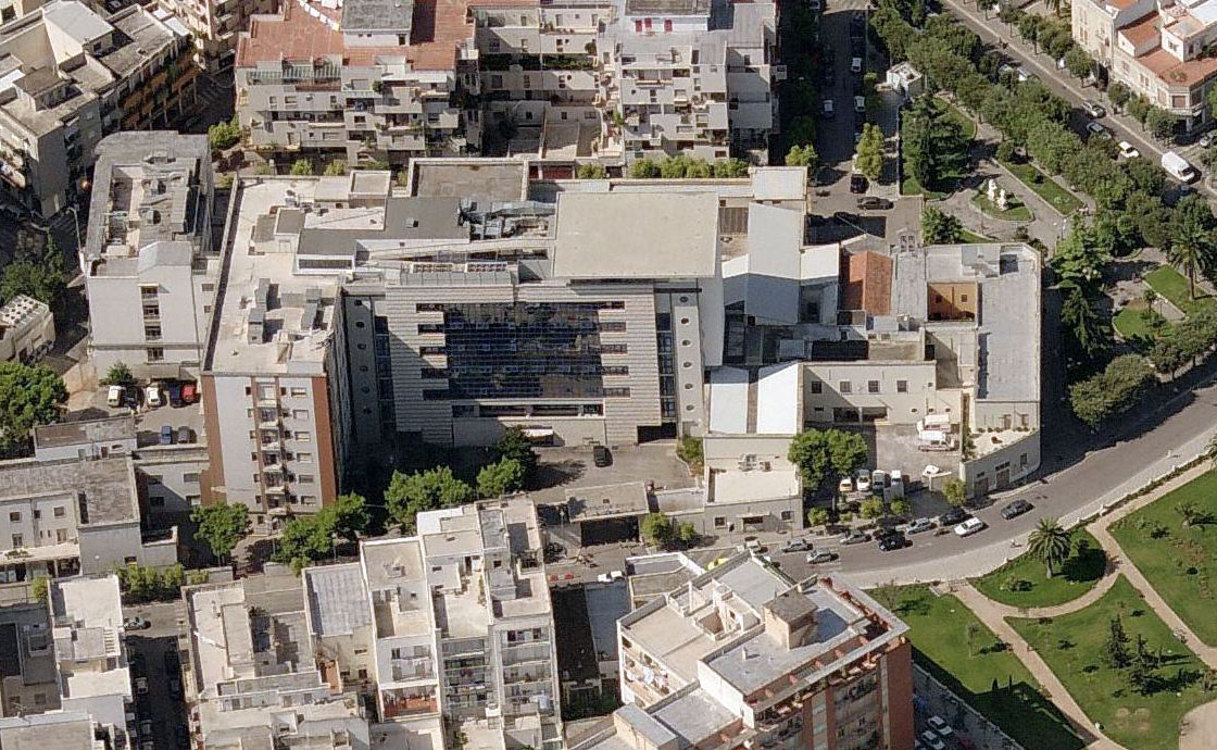 Vista dall'alto ospedale Andria