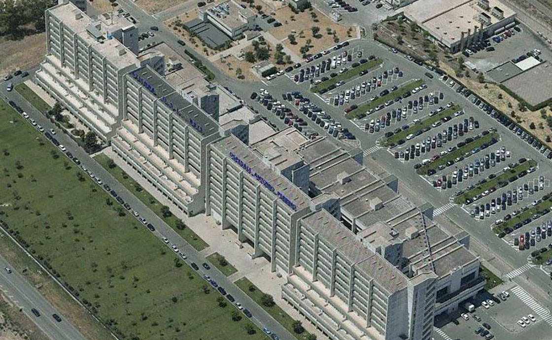 Vista dall'alto ospedale Brindisi