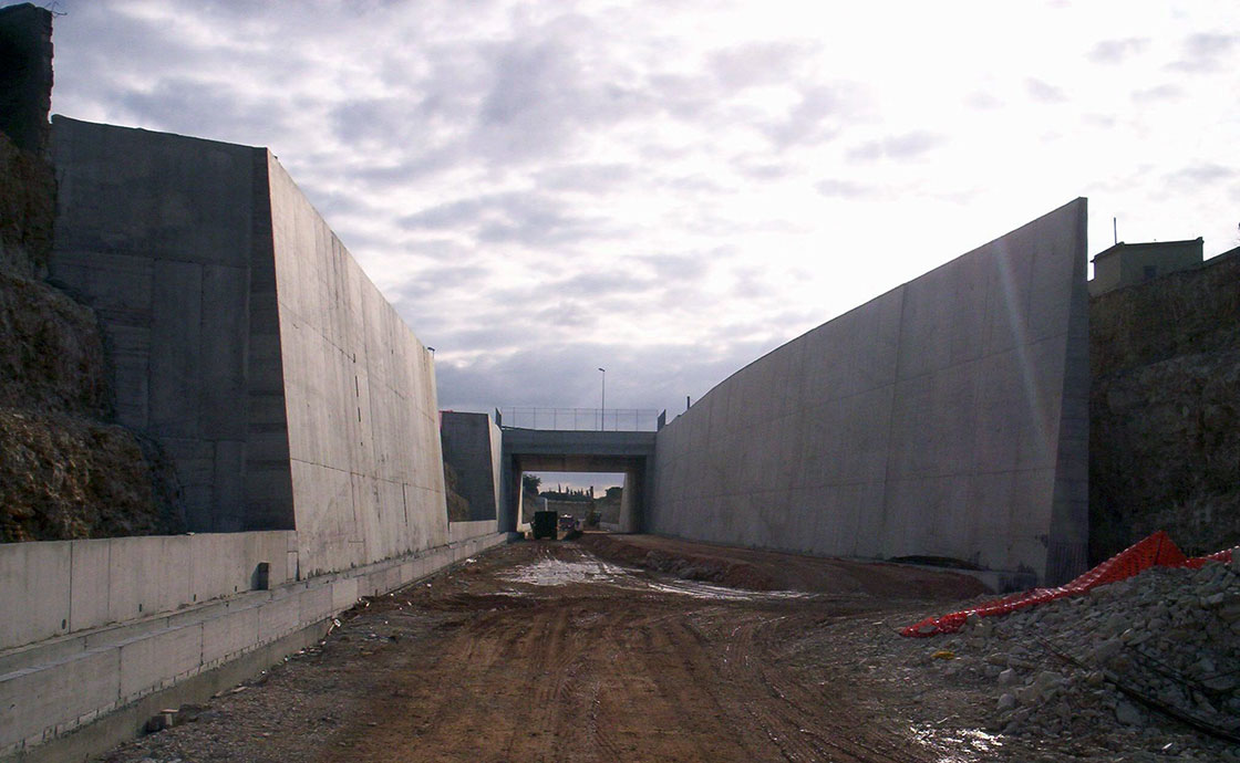Lavori di realizzazione del sottopasso ferroviario S. Andrea Bitetto
