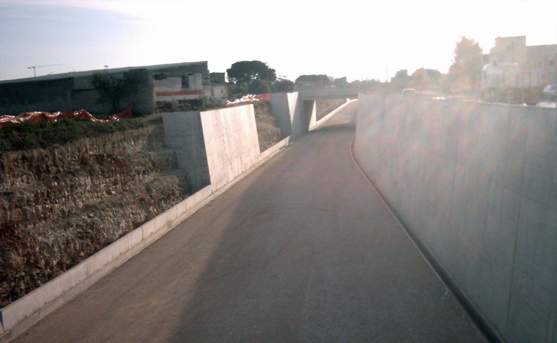Lavori di realizzazione del sottopasso ferroviario S. Andrea Bitetto