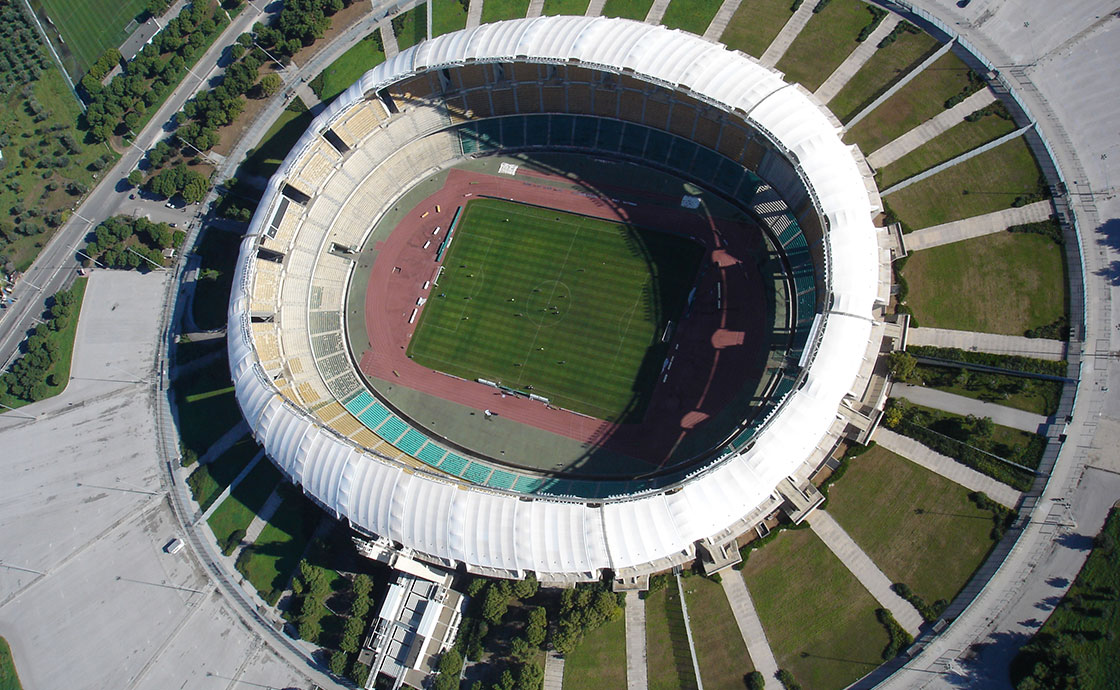 Stadio San Nicola esterno vista dall'alto