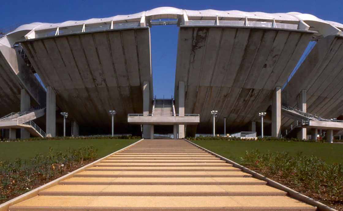 Stadio San Nicola esterno vista esterna con rampe di accesso
