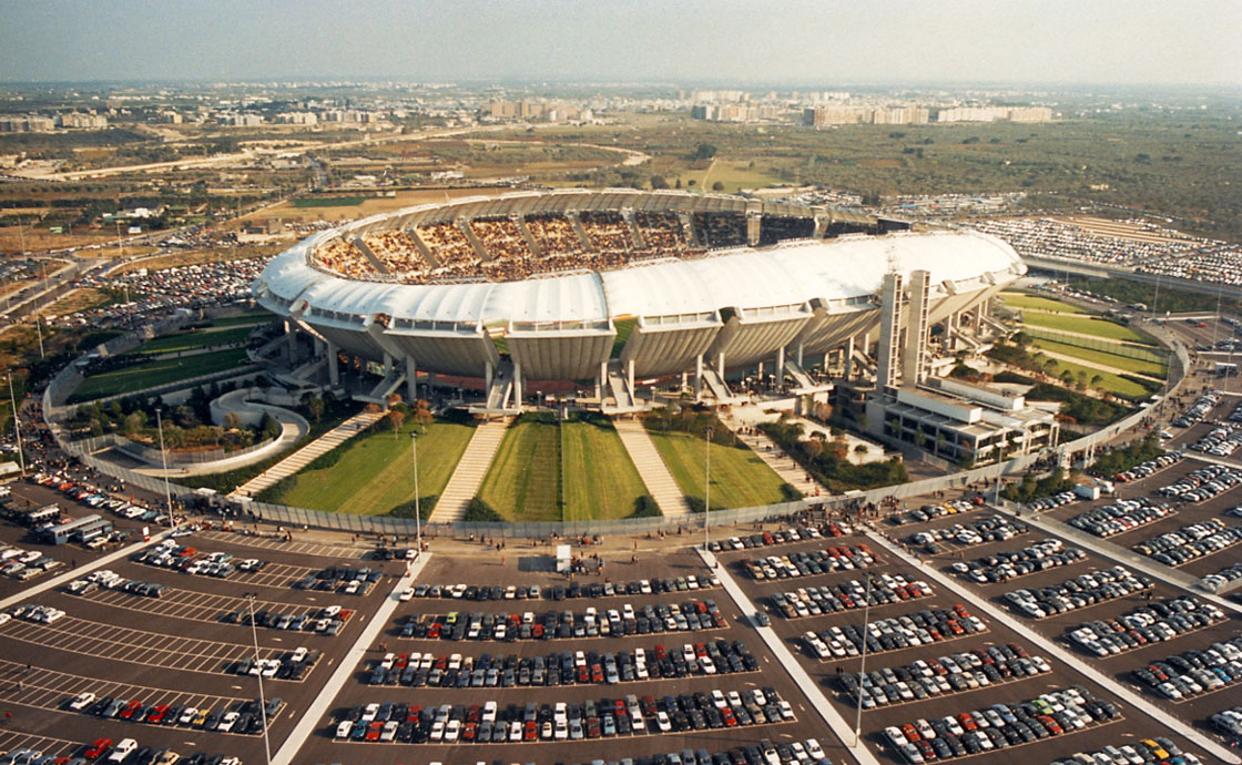 Stadio San Nicola esterno vista dall'alto